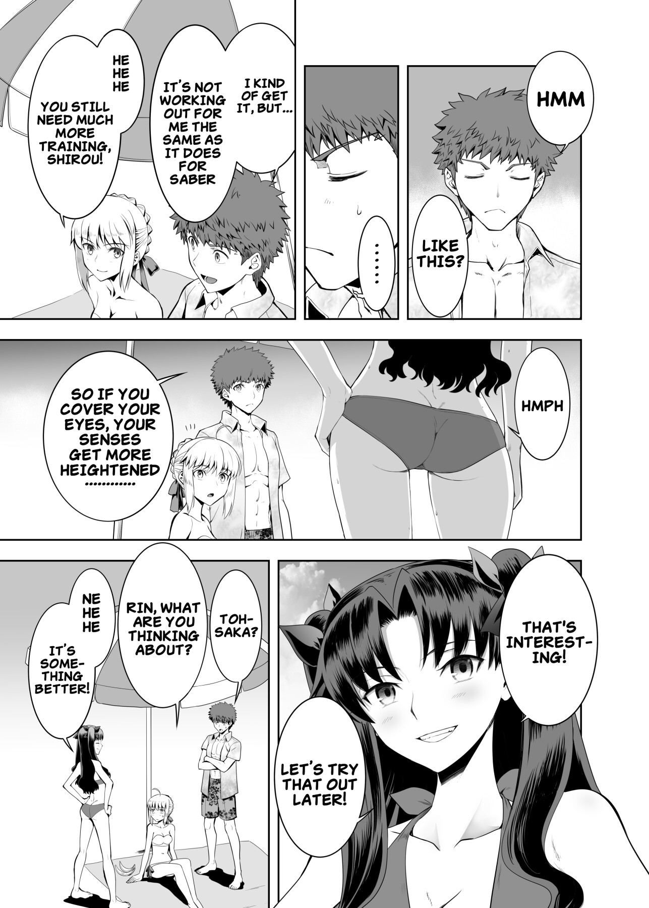 Hentai Manga Comic-Saber Maniacs Since they say that blocking your vision sharpens your other senses, I had Saber try some blindfold play-Read-4